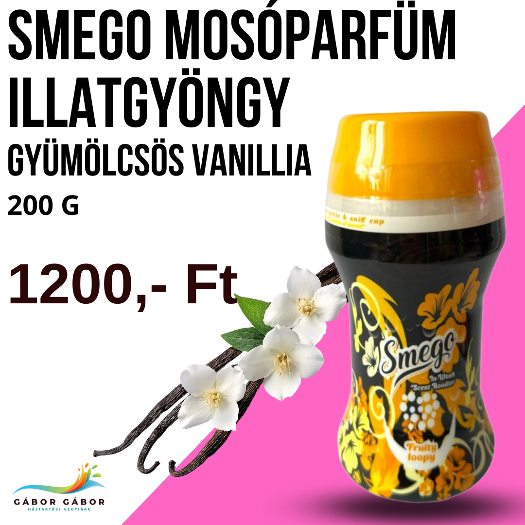 SMEGO mosóparfüm illatgyöngy - Gyümölcsös vanília 200 g