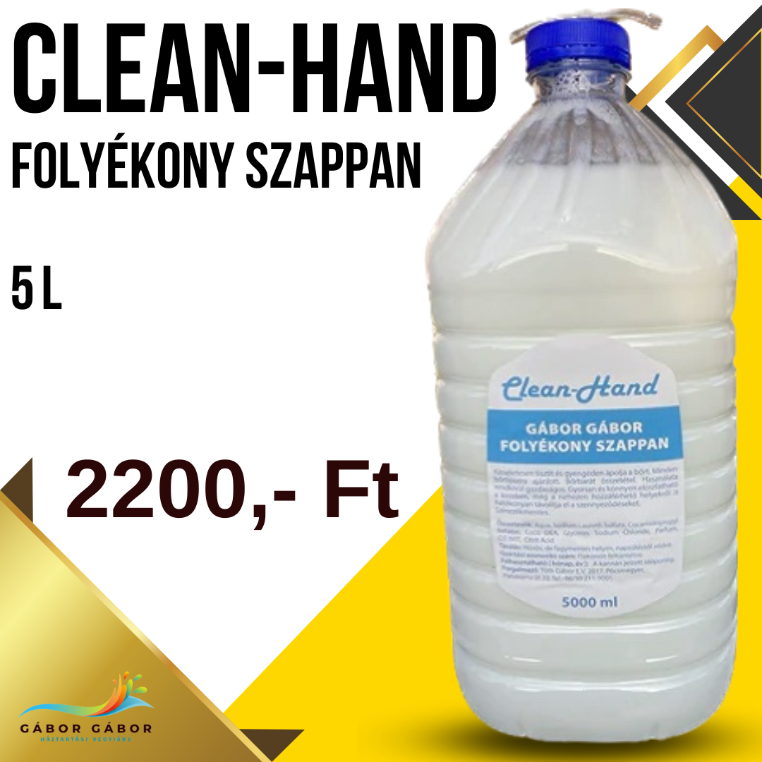 GÁBOR GÁBOR CLEAN-HAND folyékony krémszappan 5 L