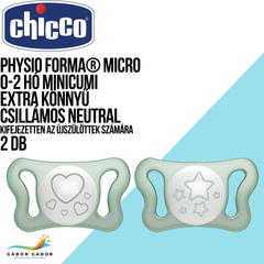 CHICCO PhysioFormaMicro 0-2 hó minicumi extra könnyű neutral 2db CH07512641