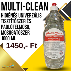 GÁBOR GÁBOR MULTI-CLEAN Higiénés Univerzális Tisztítószer és Padlófelmosó 1000 ml