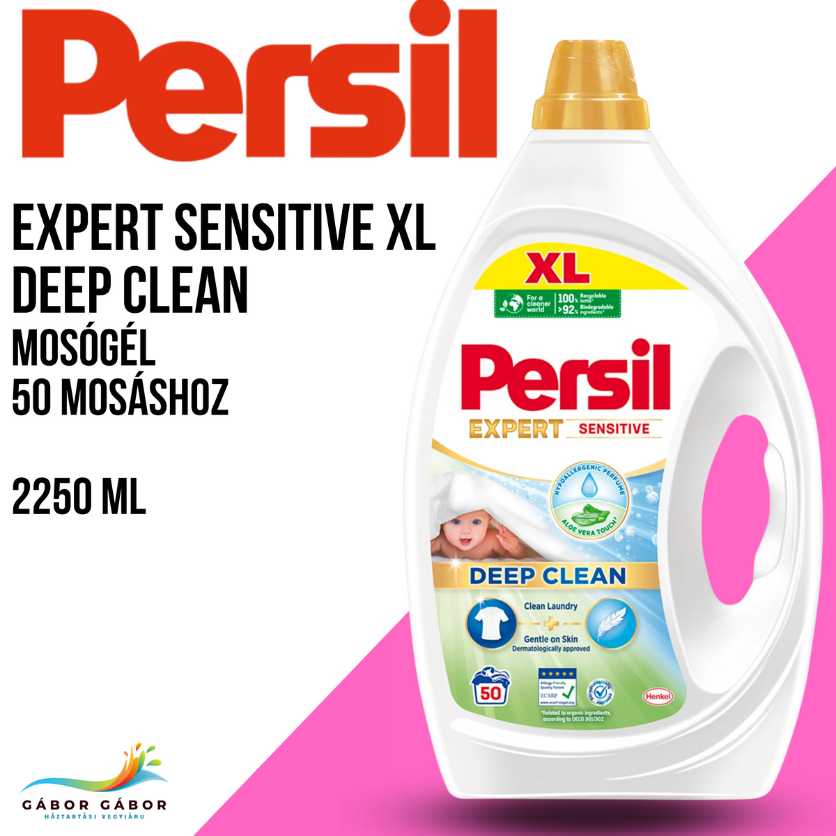 PERSIL EXPERT SENSITIVE XL DEEP CLEAN mosógél 2250 ml