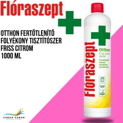 FLÓRASZEPT otthon fertőtlenítő folyékony tisztítószer friss citrom 1000 ML