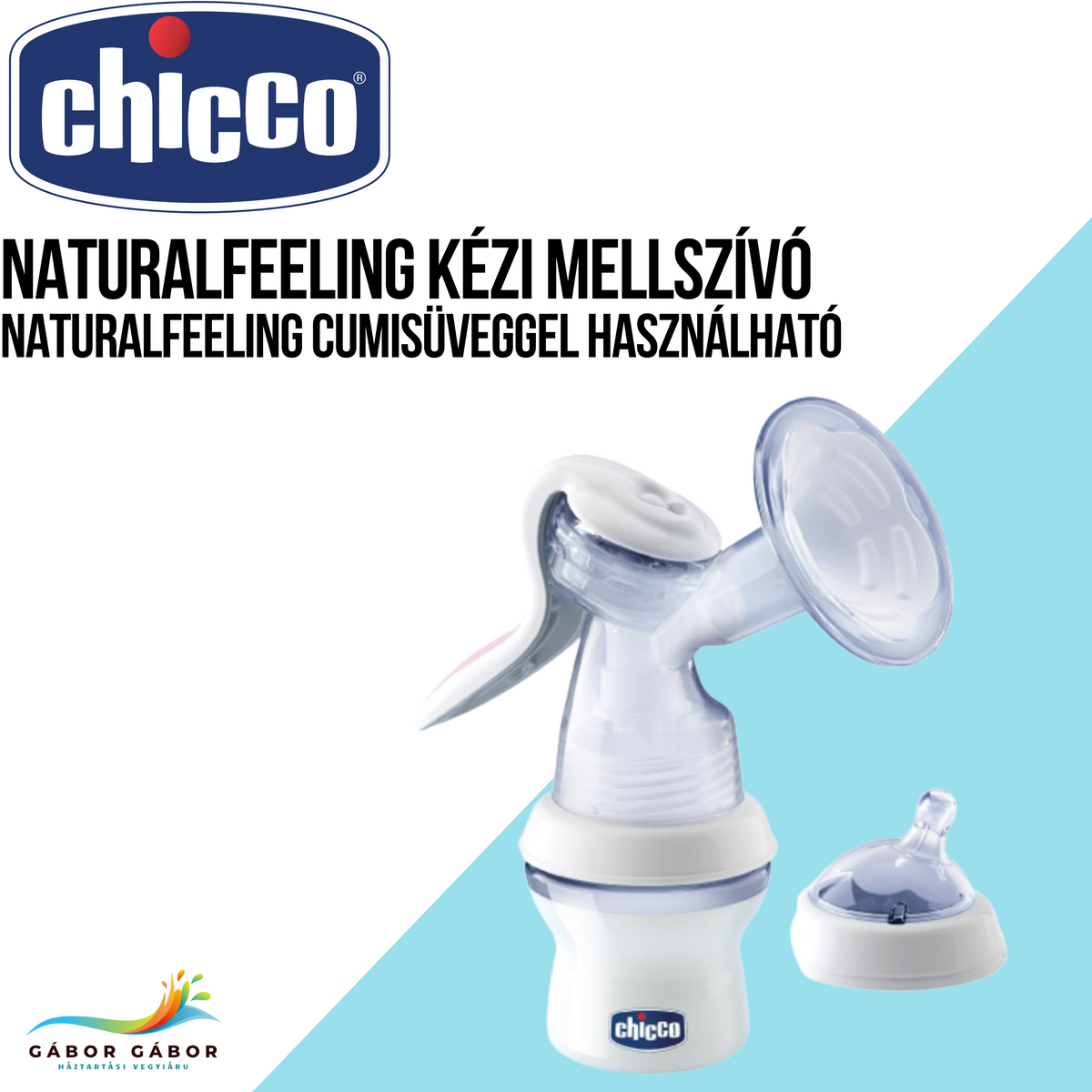 CHICCO NaturalFeeling kézi mellszívó CH0057400