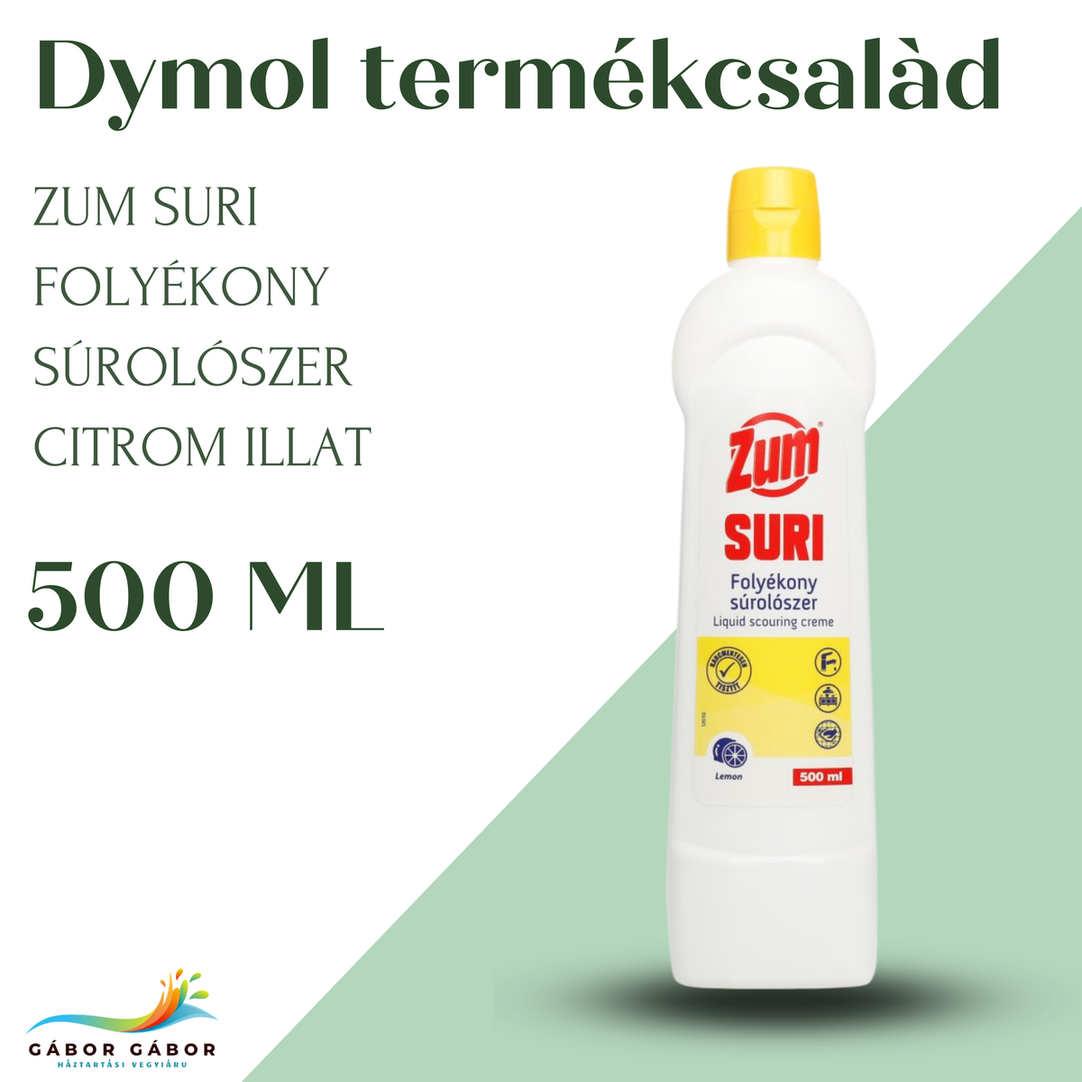 ZUM SURI Citromos folyékony súrolószer flakonos 500 ml