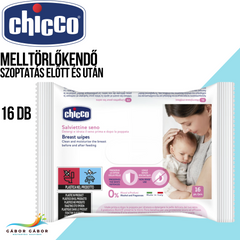 CHICCO Melltörlőkendő szoptatás előtt és után 16 db CH0091650