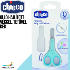 CHICCO Olló hajlított  véggel, tetővel kék CH0059122