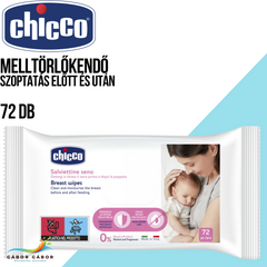 CHICCO Melltörlőkendő szoptatás előtt és után 72 db CH0091660