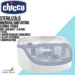 CHICCO Sterilizáló  mikrohullámú sütőbe SZÜRKE-FEHÉR CH0658466