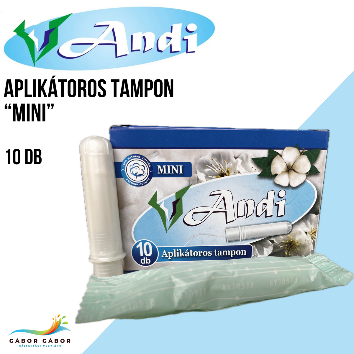 ANDI APLIKÁTOROS TAMPON "MINI”  10 db