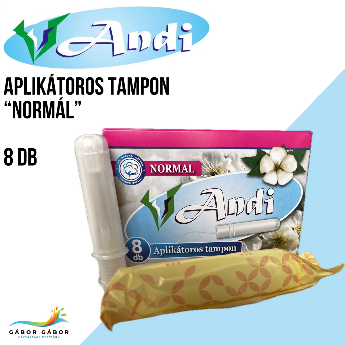 ANDI APLIKÁTOROS TAMPON "NORMÁL”  8 db