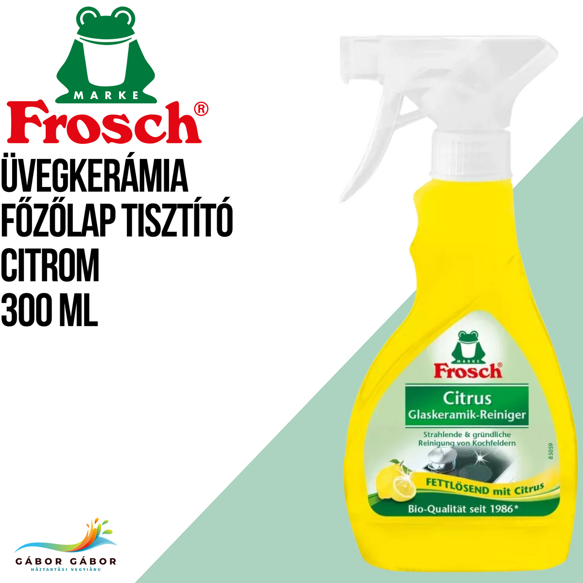 FROSCH üvegkerámia főzőlap tisztító citrom 300 ml