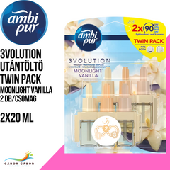 AMBI PUR 3VOLUTION Utántöltő Twin Pack Moonlight Vanilla 2X20 ml