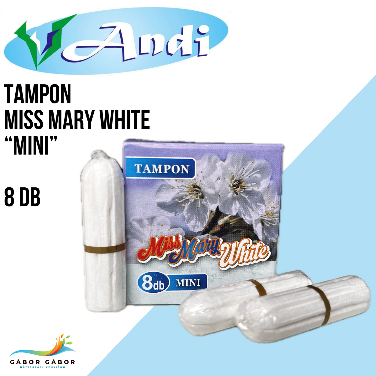 ANDI MISS MARY WHITE TAMPON "MINI" 8 DB